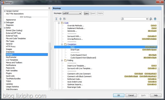 PHPStorm中默认 Ctrl + Space 主要用于代码补全 Basic code completion。 phpstorm-code-completion-keymap PHPStorm Ctrl + Space 主要用于代码补全 Basic code completion