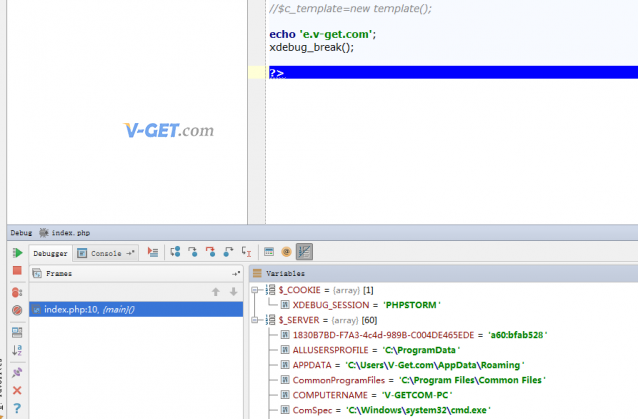 PHPStorm Xdebug 显示