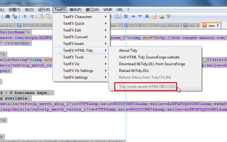 textfx html tidy gray can not click