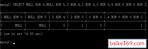 使用异或运算符“XOR”进行逻辑判断的操作效果