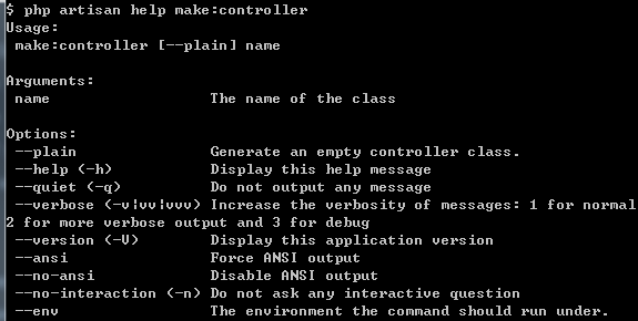 php-artisan-help