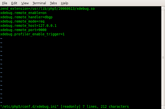 XDebug.ini
