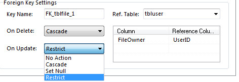 MySQL外键约束On Delete、On Update各取值的含义 - sujoe_2006 - 程序·思维·网摘