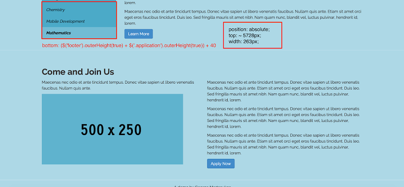 Bootstrap Affix