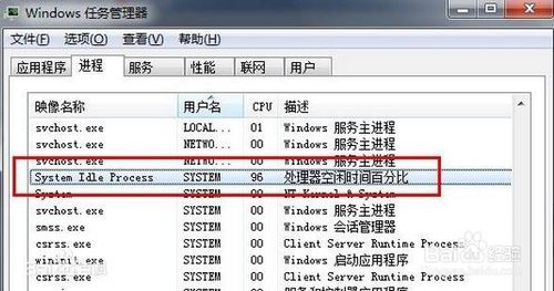 System Idle Process占用率高怎么办