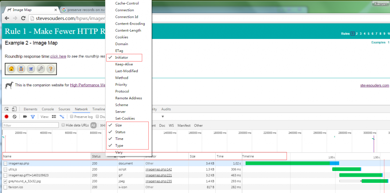 Chrome 开发工具 (Chrome Developer Tools)：Network Panel说明
