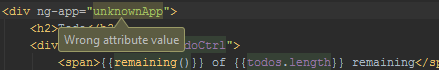 AngularJS inspections