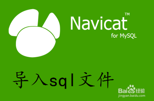 Navicat for Mysql中如何导入sql文件