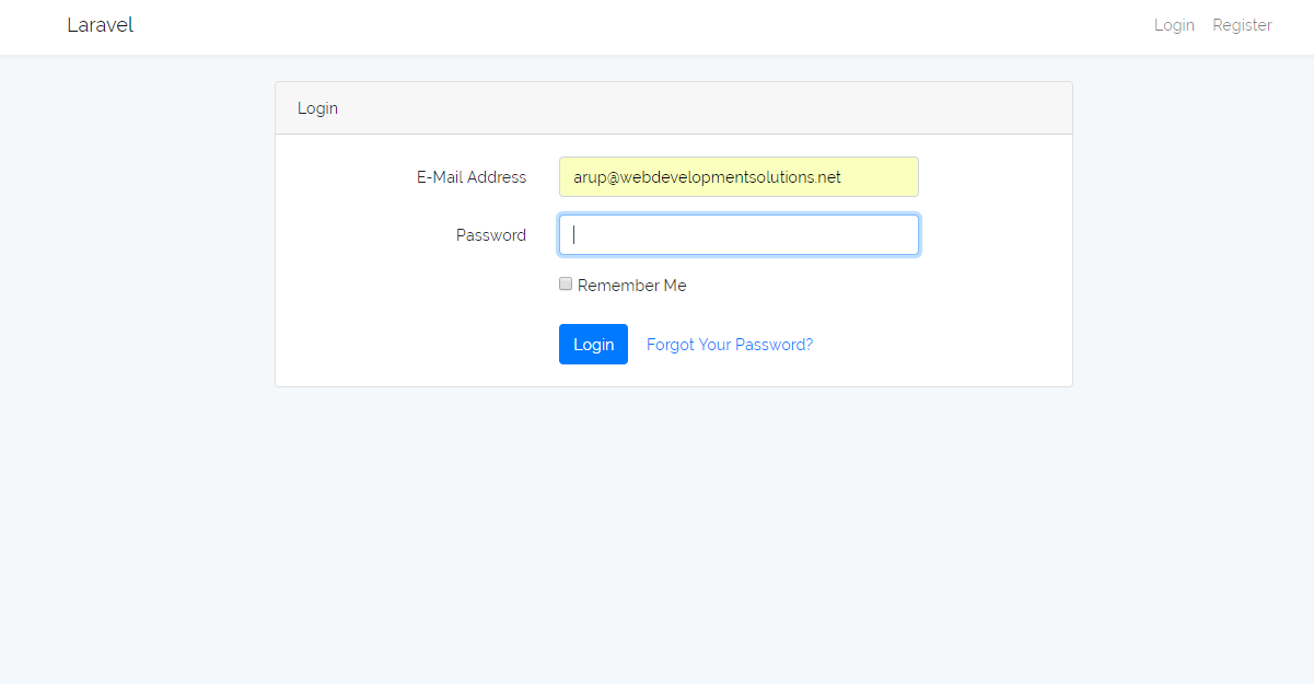 laravel ajax login
