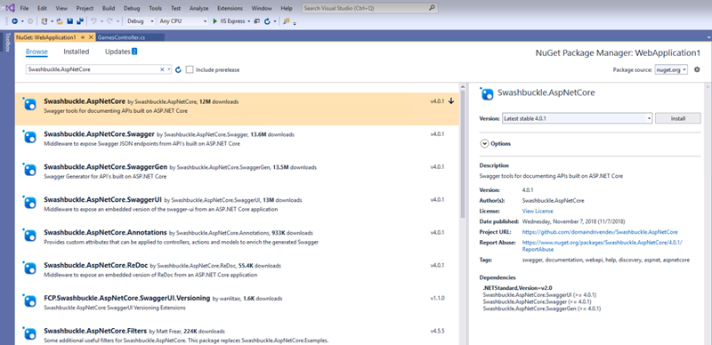 Visual Studio 2019教程：如何将Web API添加到ASP.NET Core应用程序_Web API_02